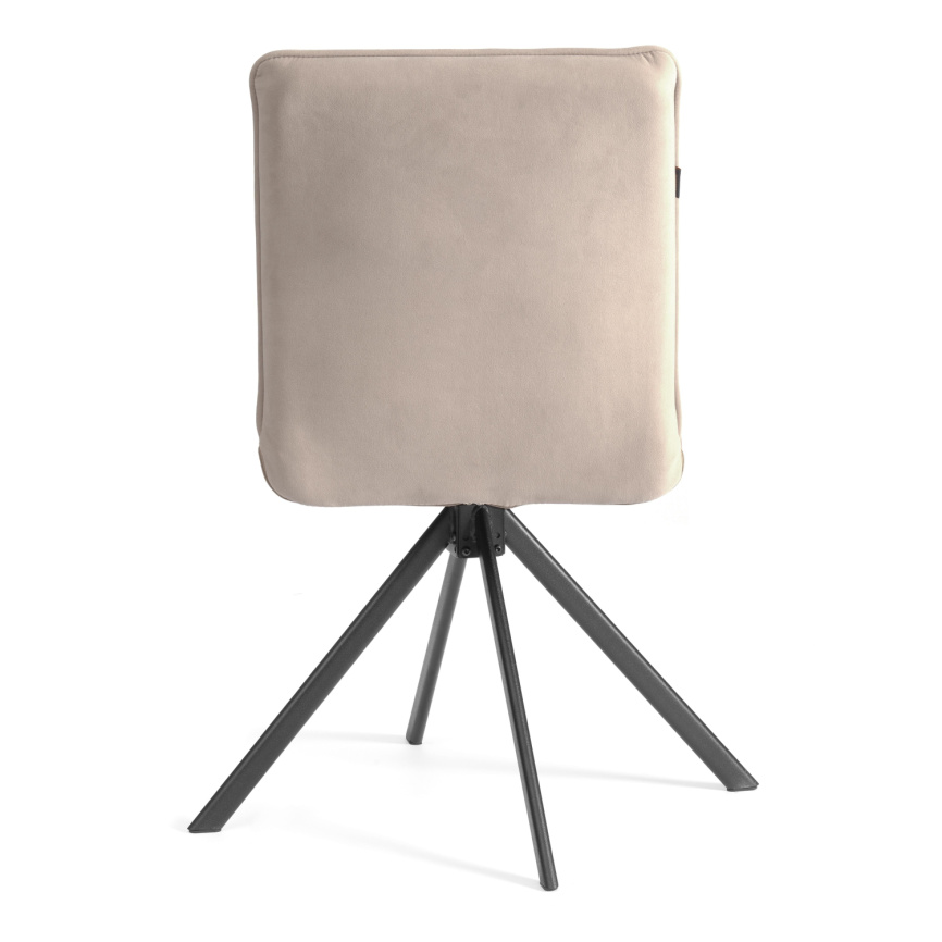 Стул обеденный Sweet поворотный механизм 360, велюр, бежевый, 7 фото 9