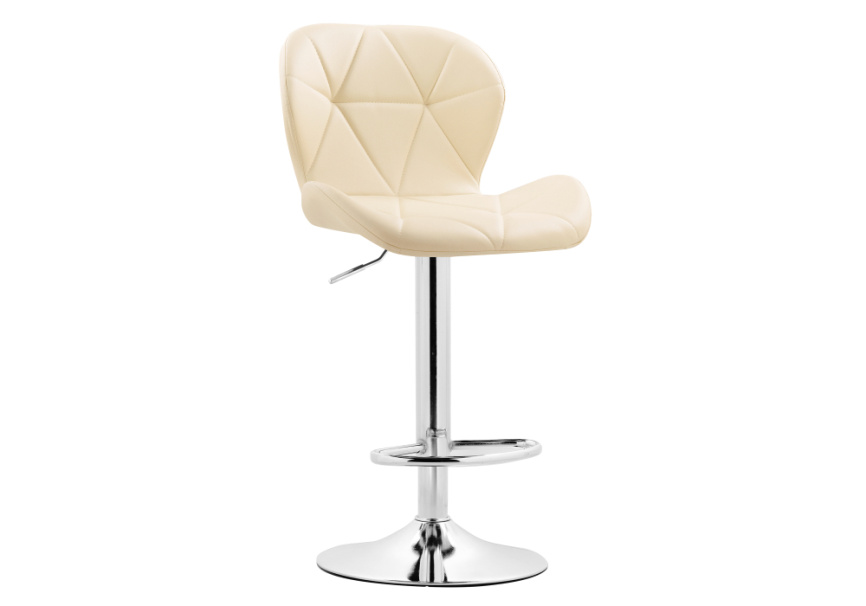 Барный стул Trio beige / chrome фото 1