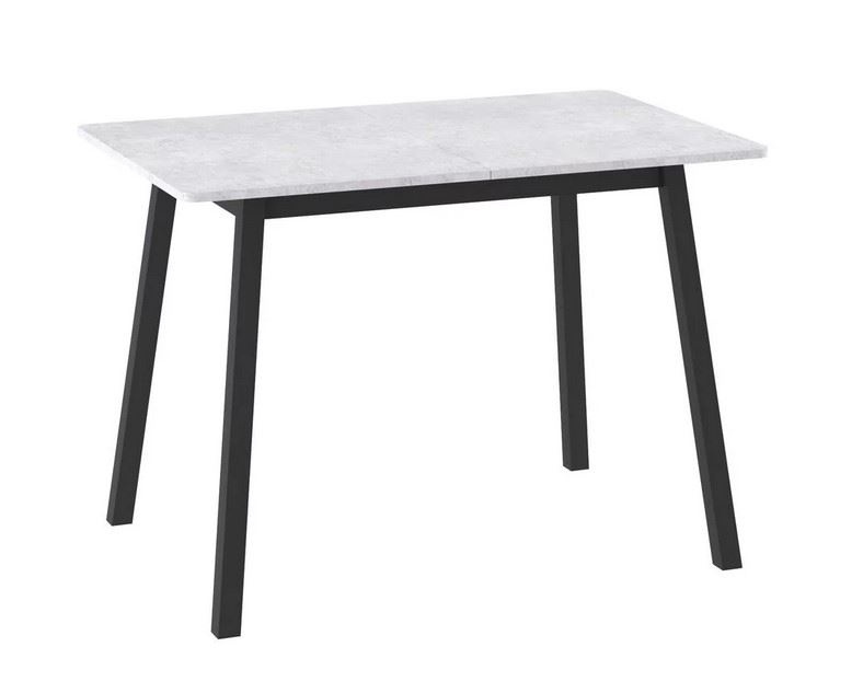 Cтол раздвижной ТИРК RADIAL-94 (Серый сланец/черный) 94(126)х64 фото 1