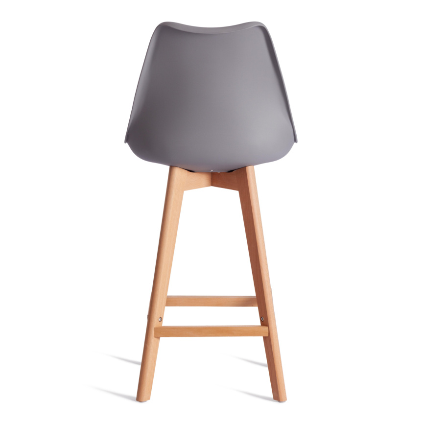 Стул барный TULIP BAR (mod. C1014H-1) / 1 шт. в упаковке пластик/дерево, 42 х 47,5 х 104 см, Grey (с фото 10