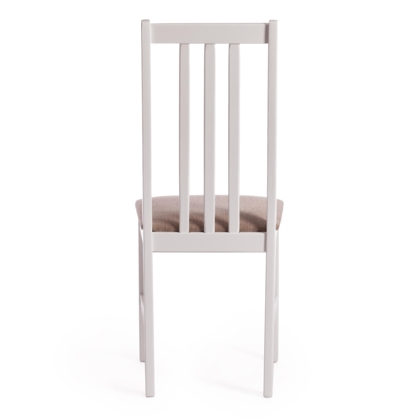 Стул SWEDEN Многослойная фанера, 41*40*99 см, white, ткань бежевая (Ford William 7) фото 4