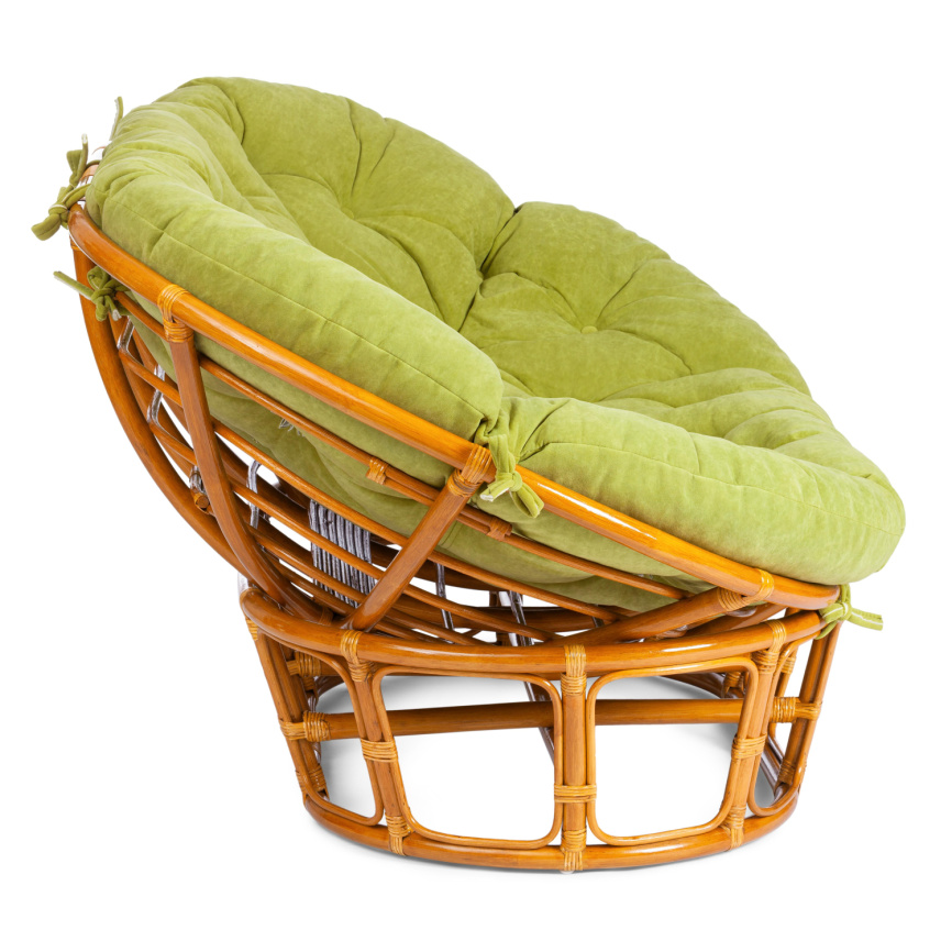Диван MAMASAN/МАМАСАН 23/02 W /с подушкой/ подушка 182х119 см, 169х102х80 см, Pecan (орех), флок, ол фото 6