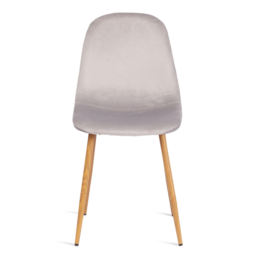 Стул BREEZE (mod. 4724) Велюр/металл , 44 х 53 х 87 см, Light grey (светло-серый) HLR14 / натуральны фото 5