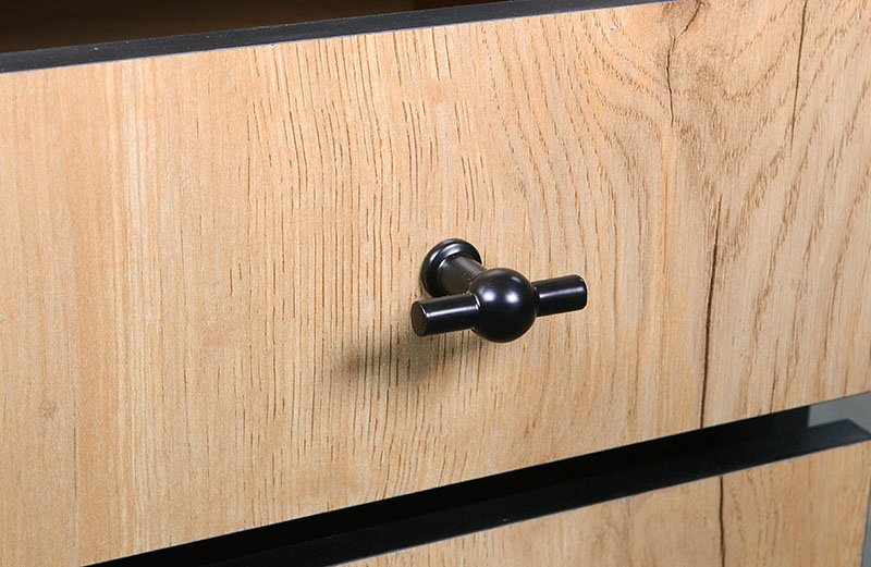 Стеллаж Берген-3, Дуб крафт золотой/Черный фото 7