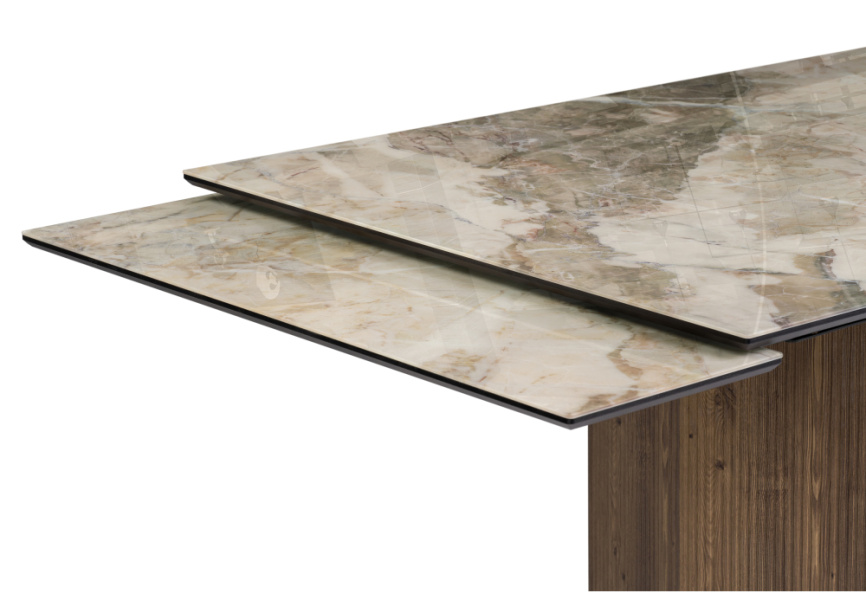 Стол стеклянный Монерон 200(260)х100х77 каталония / орех кантри фото 5