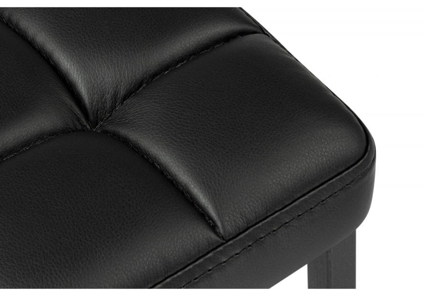 Барный стул Лофт кож.зам. d6 / черный матовый фото 4