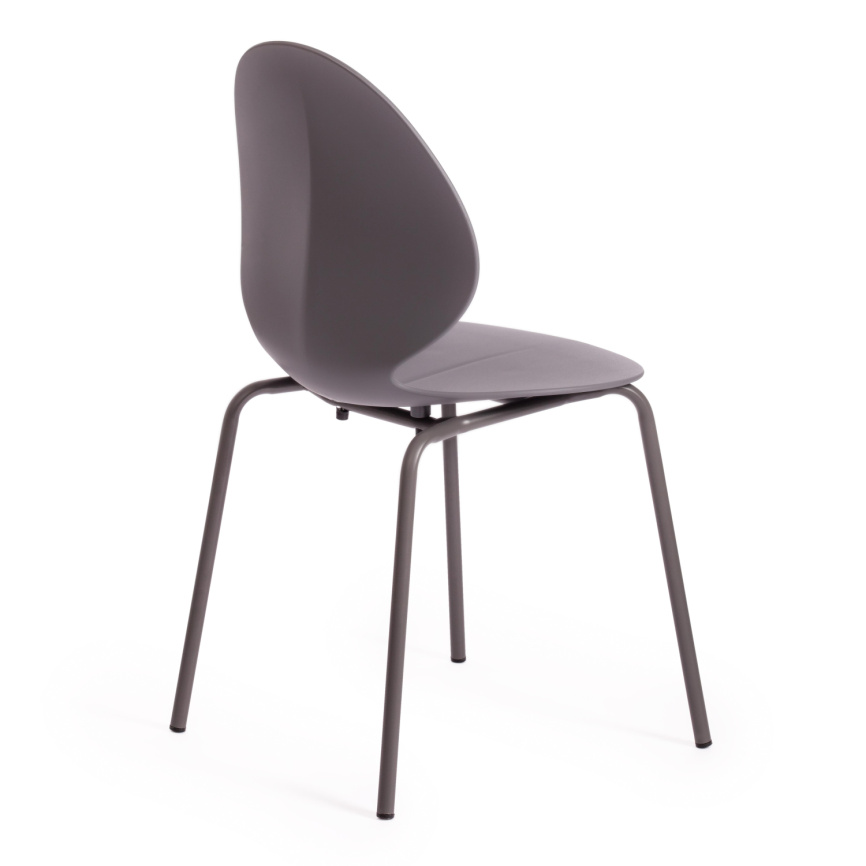 Стул EBAY (mod 03)  металл/пластик, 52x46x83.5, серый фото 3