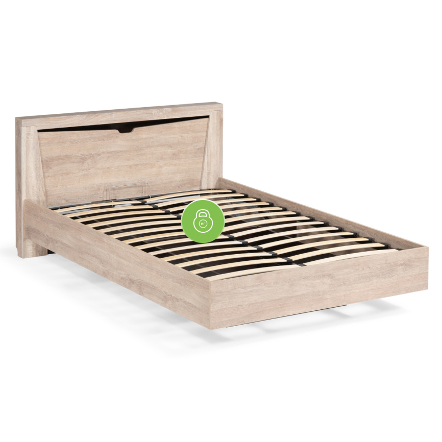 Кровать Магантия 160х200 с ПМ парящая дуб баррик фото 15