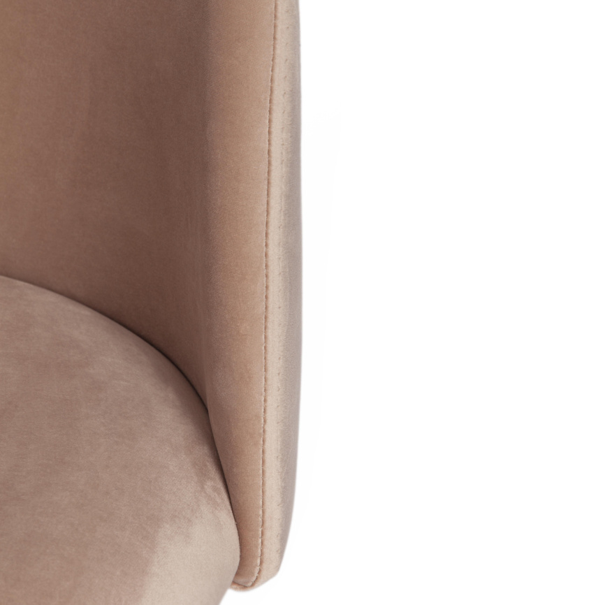 Стул Монро/Monro (мод. 710) ткань/металл, 55х51х78см, бежевый бархат 5/черный фото 7