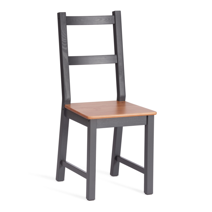 Стул Соната / Sonata chair массив сосны, 41х50х95 см, антик /графит фото 1