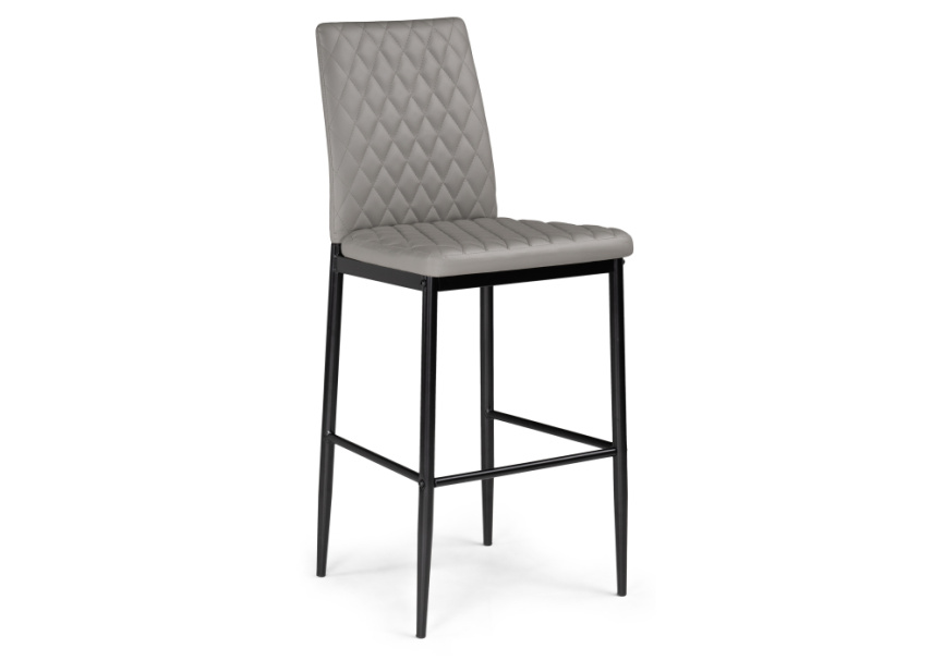 Барный стул Teon gray / black фото 1