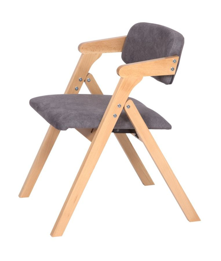 Стул складной Томас (бук/ткань Айсберг грей) фото 4