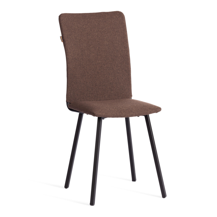 Стул обеденный Ля Русс/La Rousse ткань рогожка, коричневый/черный, 3м7-147, 49х50х93см фото 1