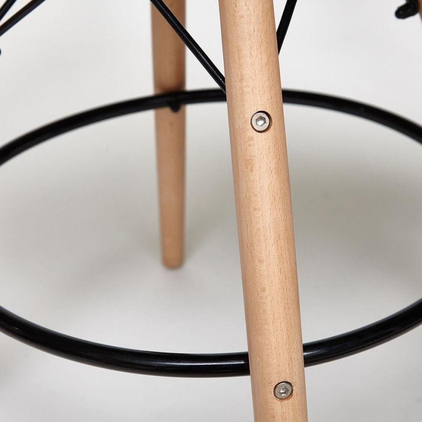 Стул барный Cindy Bar Chair (mod. 80) / 1 шт. в упаковке дерево бук/металл/пластик, 46х55х106 см, бе фото 2