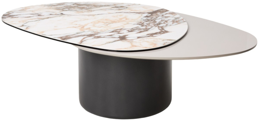 Стол кофейный НИКЛАС (NIKLAS)  TL-312 испанская керамика,стекло / МДФ/темно-серый МДФ каркас ®DISAUR фото 4