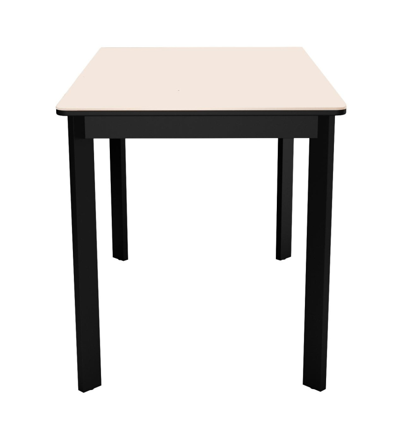 Стол DikLine LK110 Керамика Krater Perla (бежевый матовый) /подстолье черное/опоры черные фото 4