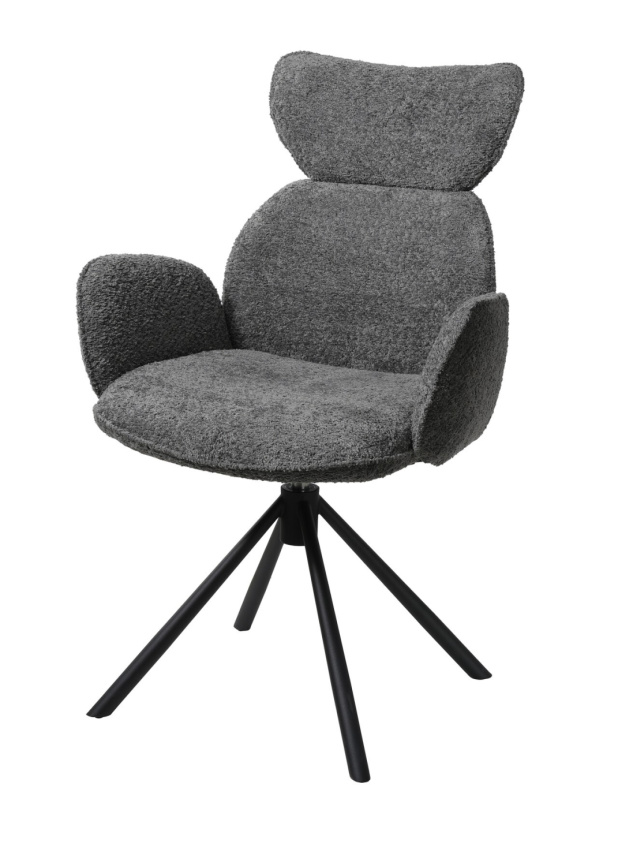 Стул VARDY 360 град.поворот. Хаки букле XD841-06 / Серый, ®DISAUR фото 1