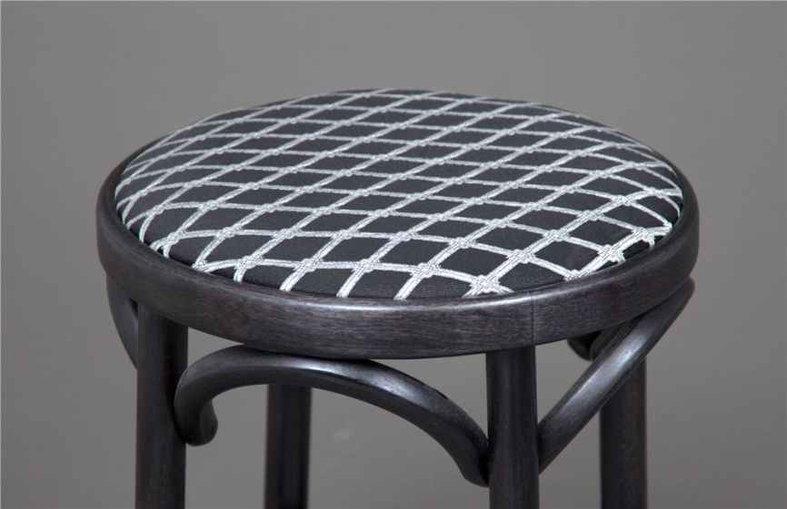 Табурет Венский мягкий (венге, ткань 5 black) фото 2