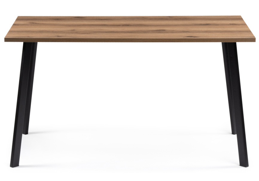 Стол деревянный Тринити Лофт 140х80 дуб крафт табачный / черный матовый фото 2