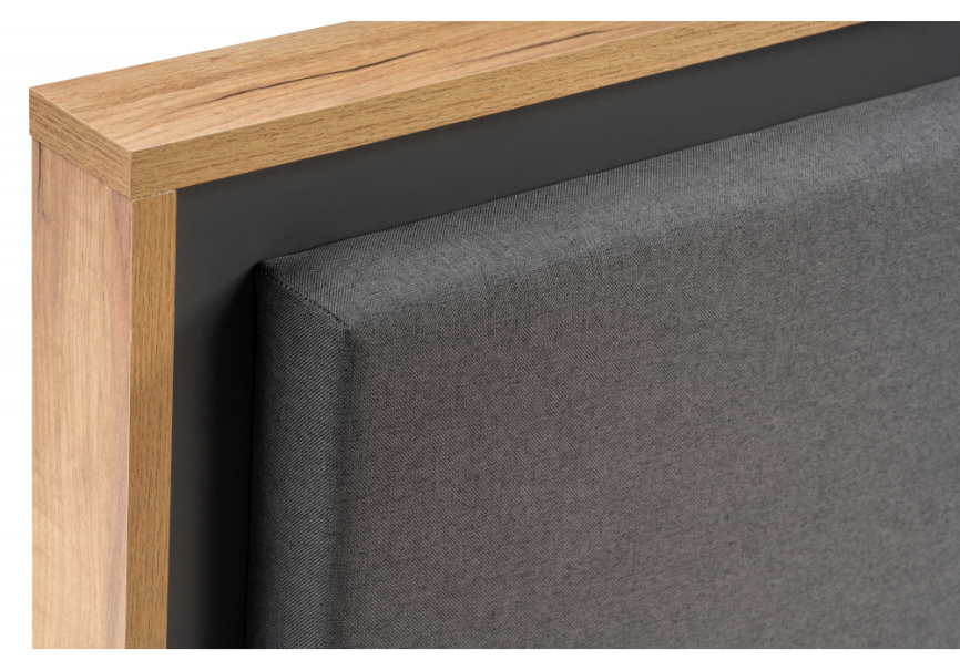 Кровать Клауд 140х200 парящая дуб крафт золотой / антрацит фото 8