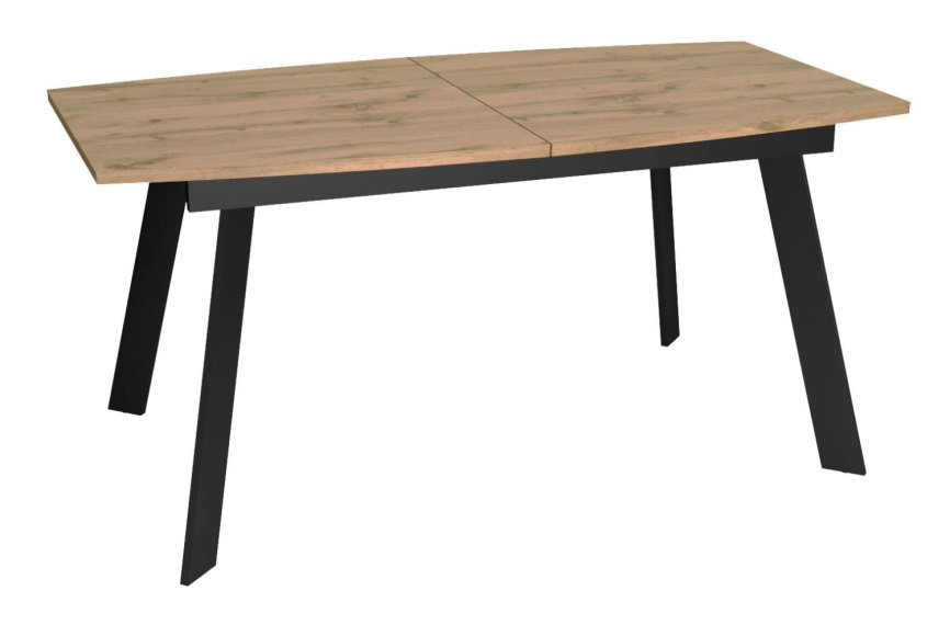 Стол DikLine XL160 Дуб галифакс /опоры черные фото 1