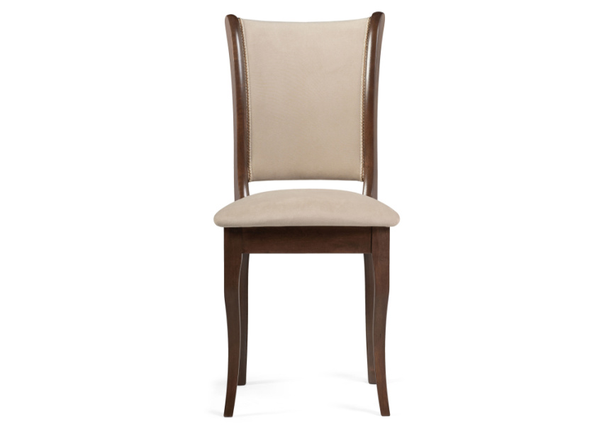 Стул деревянный Санати сливочный раф / темный орех фото 2