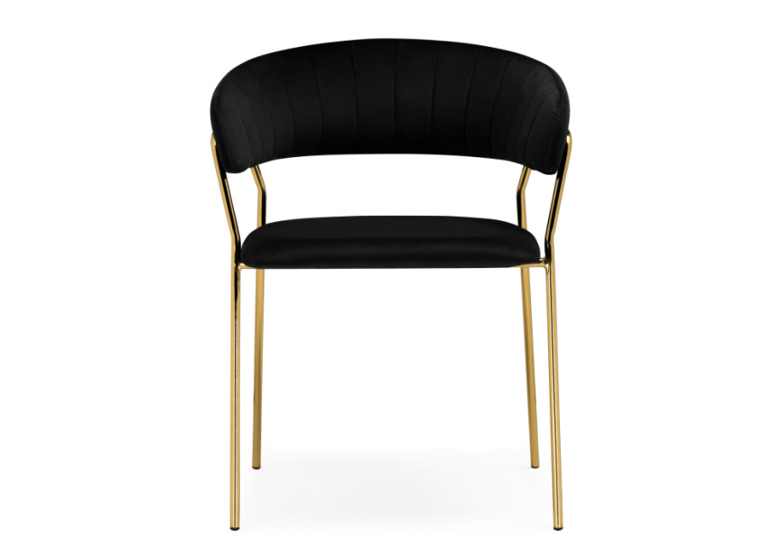 Стул на металлокаркасе Kamelia 1 black / gold фото 2