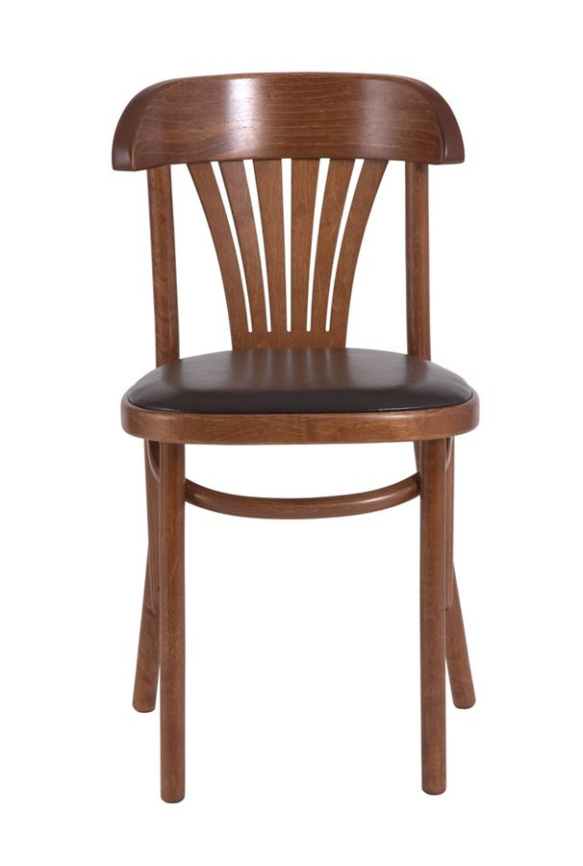 Стул "Астра классик" мягкий (Средний тон, экокожа коричневая) фото 2