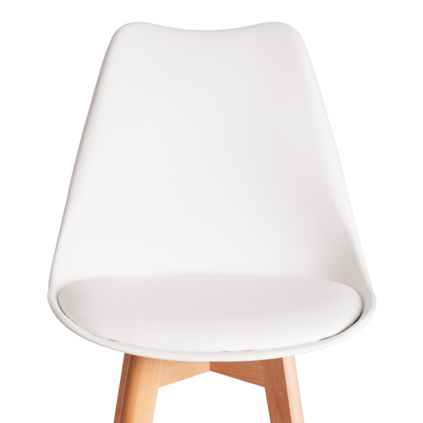Стул барный TULIP BAR (mod. C1014H-1) / 2 шт. в упаковке пластик/дерево, 42 х 47,5 х 104 см, White ( фото 3