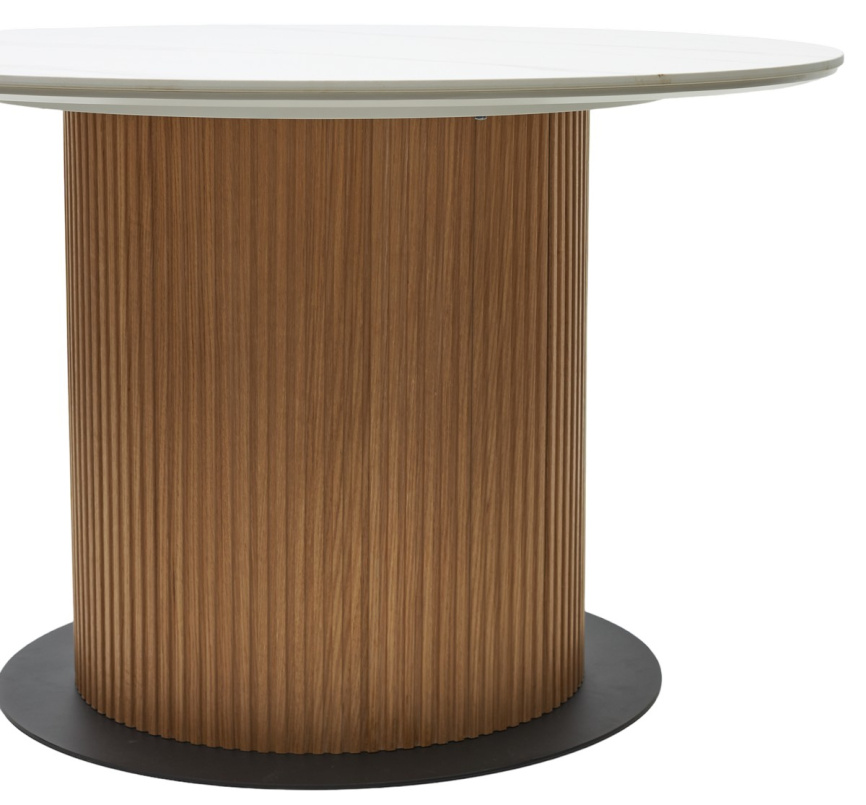 Стол MESA D120 цвет БЕЛЫЙ МРАМОР M326 / Каркас OAK, ®DISAUR фото 8