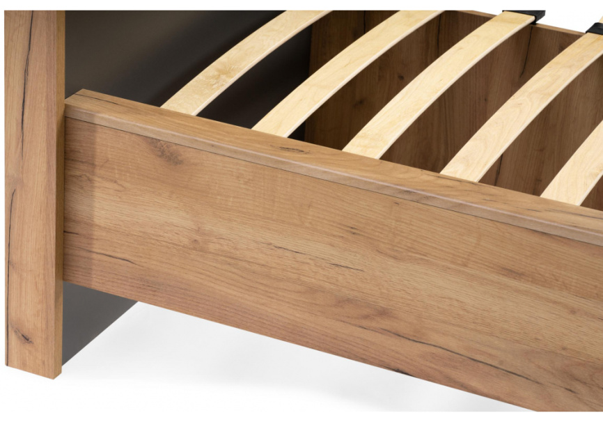 Кровать Клауд 140х200 парящая дуб крафт золотой / антрацит фото 7