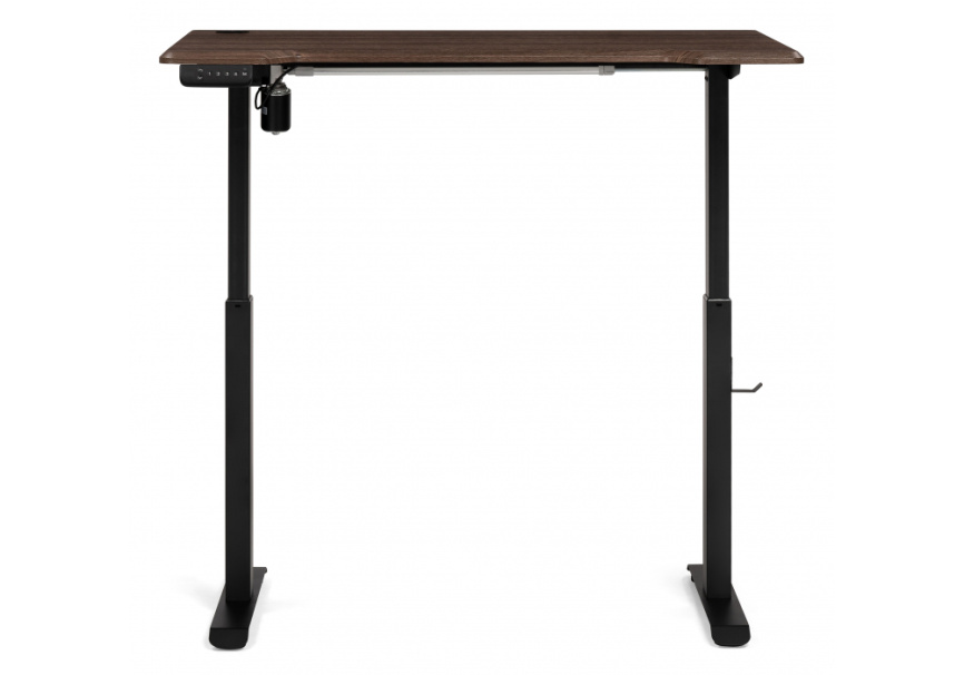 Компьютерный стол Маркос с механизмом подъема 120х75х75 черный / кантри орех фото 4