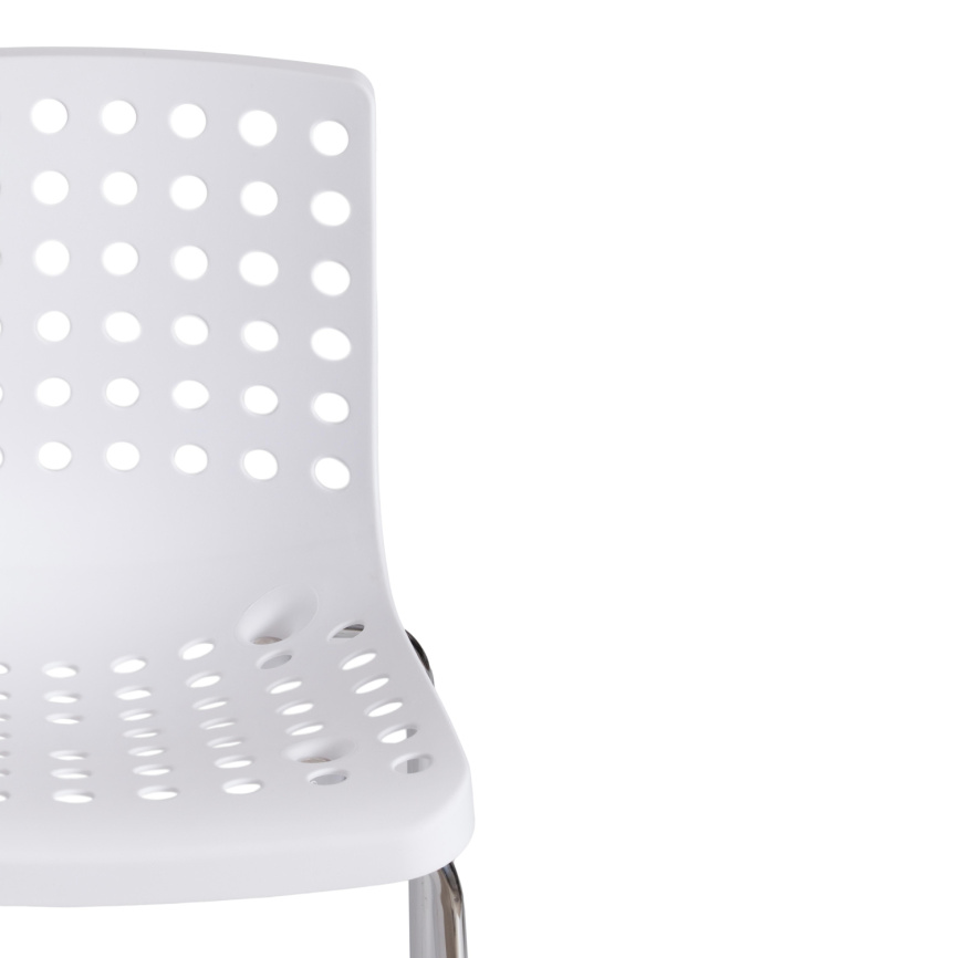 Стул Скалберг/Skalberg (мод.C-084-A) металл/пластик, 46х56х79см, белый/хром  фото 6