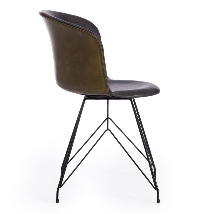 Стул KRANZ (mod. 9322М) / 1 шт. в упаковке экокожа / пластик , 53 х 55 х 45 х 76,5, Grey (Cерый) 7 / фото 2