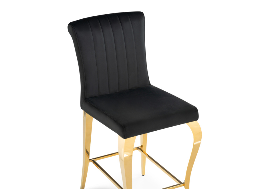 Барный стул Joan black / gold фото 6