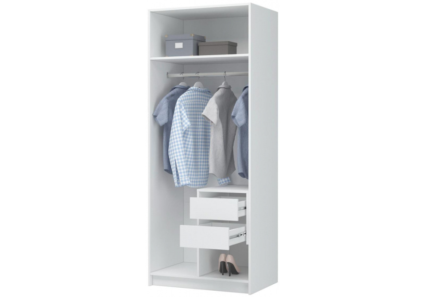 Шкаф Широн 800 белый / белый фото 5