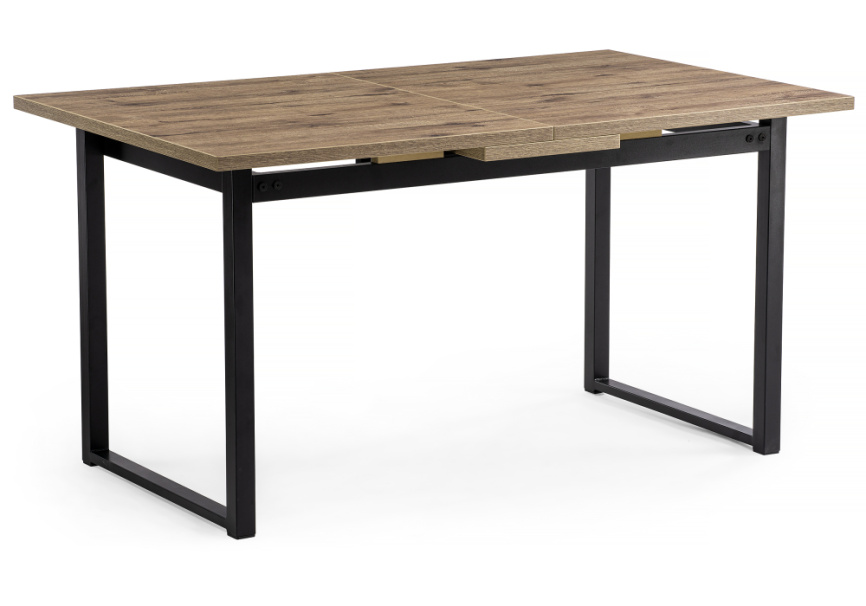 Стол деревянный Макта 140 дуб велингтон / черный матовый фото 1