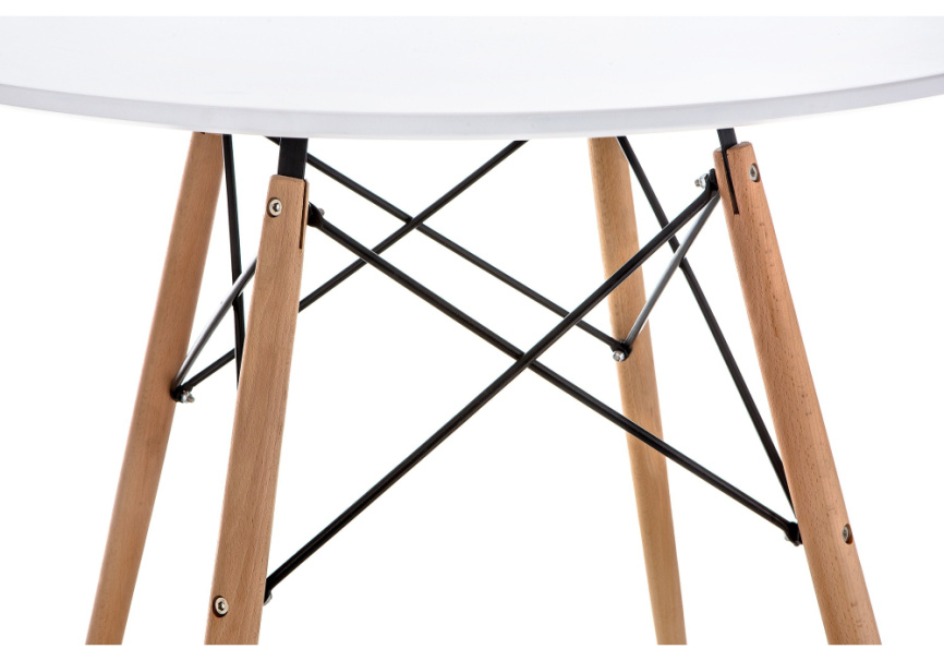 Стол деревянный Table 80 white / wood фото 3