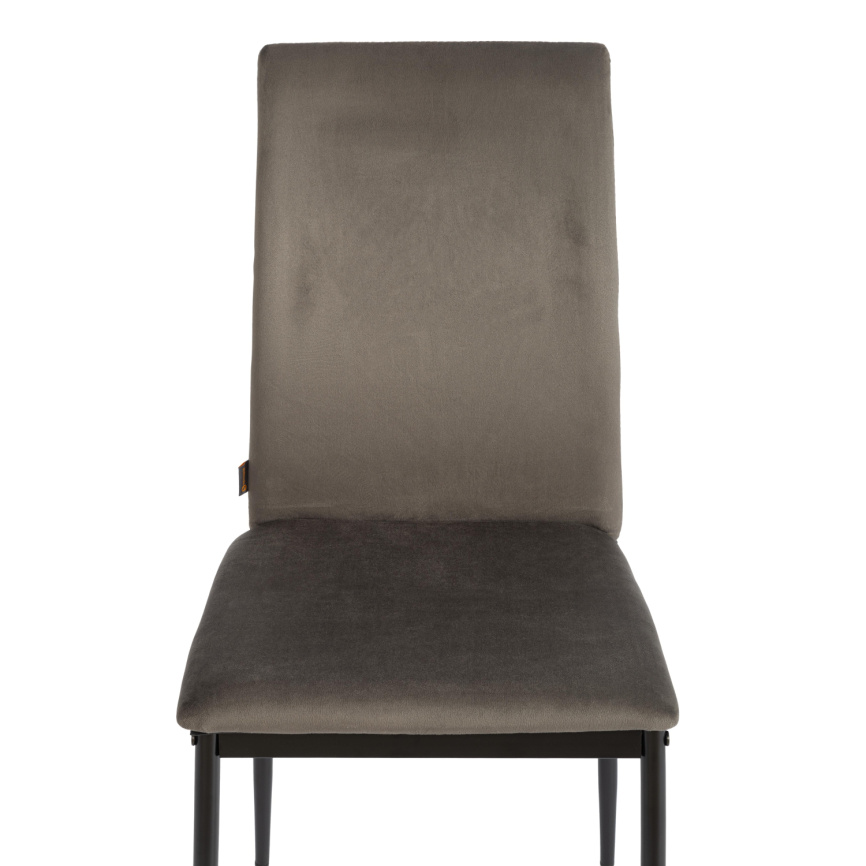 Стул Капри/Capri (мод.BC565-DC) металл, флок, 43х53х92см, темно-серый HLR24/черный фото 7
