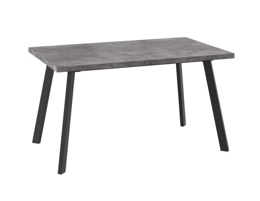 Стол раздвижной BORG-140 (Дымчатая керамика/Чёрный) 140(180)х85 фото 1