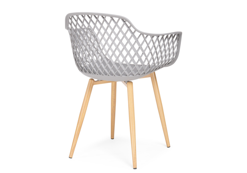 Пластиковый стул Rikon gray / wood фото 4
