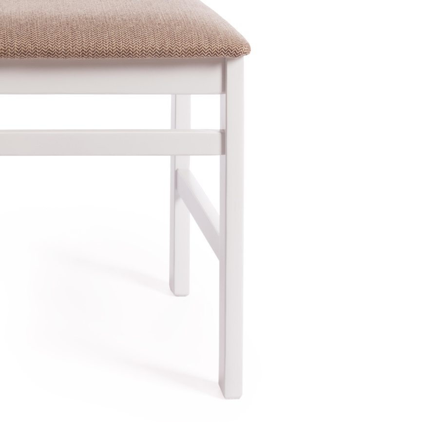 Стул SWEDEN Многослойная фанера, 41*40*99 см, white, ткань бежевая (Ford William 7) фото 8