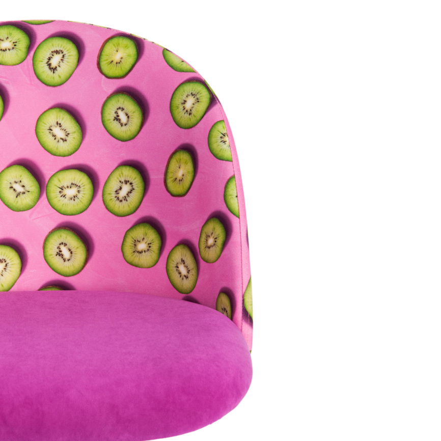 Кресло Мелоди/Melody ткань/флок, фиолетовый, Botanica 06 kiwi/138  фото 6