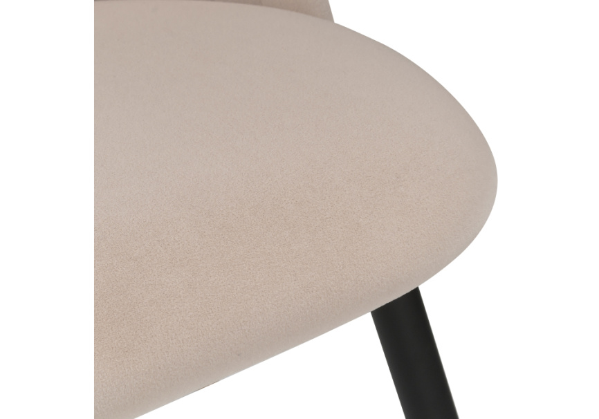 Стул на металлокаркасе Gabi beige / black / gold фото 9