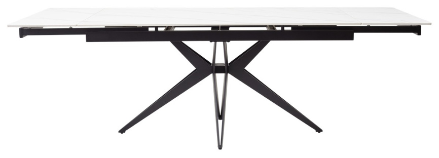 Стол FORIO 160 MATT WHITE MARBLE SOLID CERAMIC / BLACK, ®DISAUR фото 5