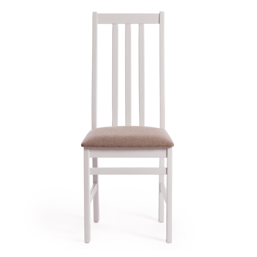 Стул SWEDEN Многослойная фанера, 41*40*99 см, white, ткань бежевая (Ford William 7) фото 5