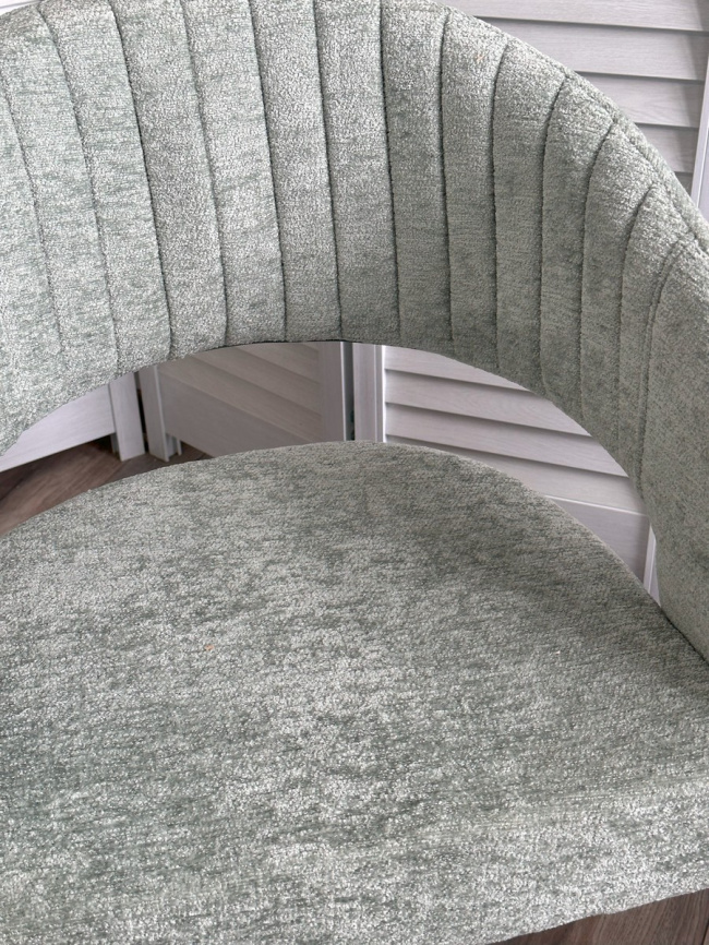 Стул SNUG 3018-04 мятный, шенилл / черный каркас, ®DISAUR фото 6