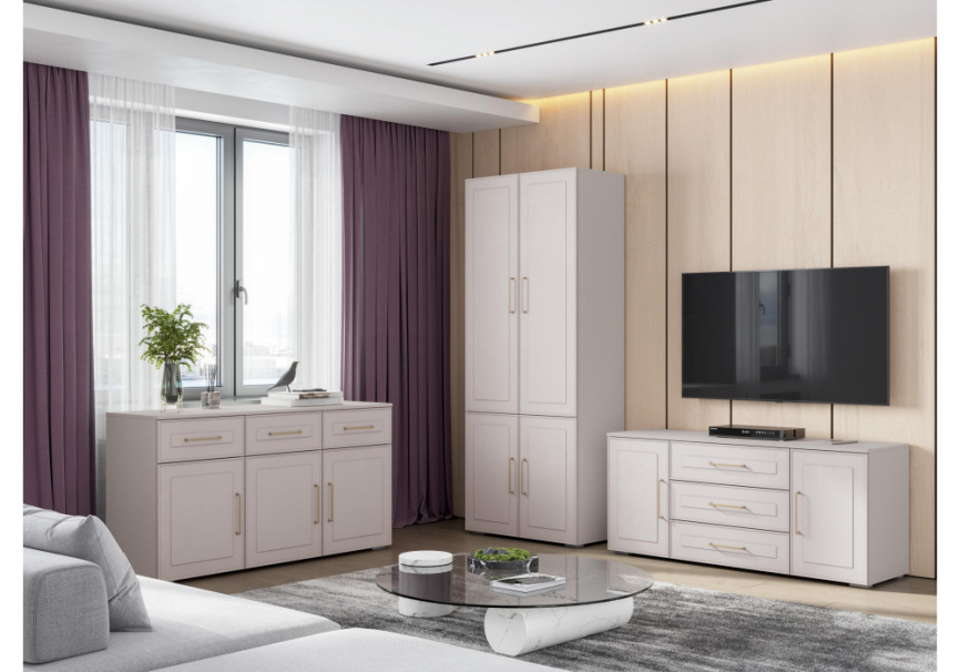 Готовая гостиная Мотру кашемир / шампань комплектация 2 фото 1