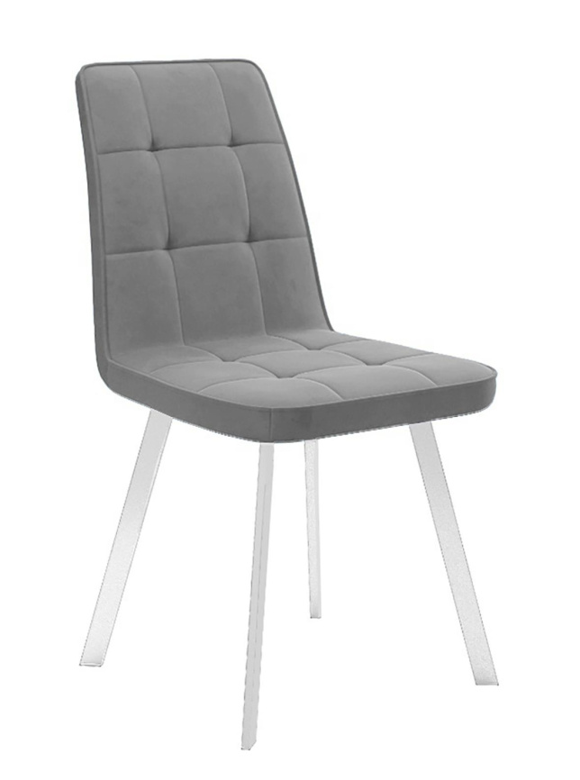 Стул DikLine 207 B22 GREY /ножки белые фото 1