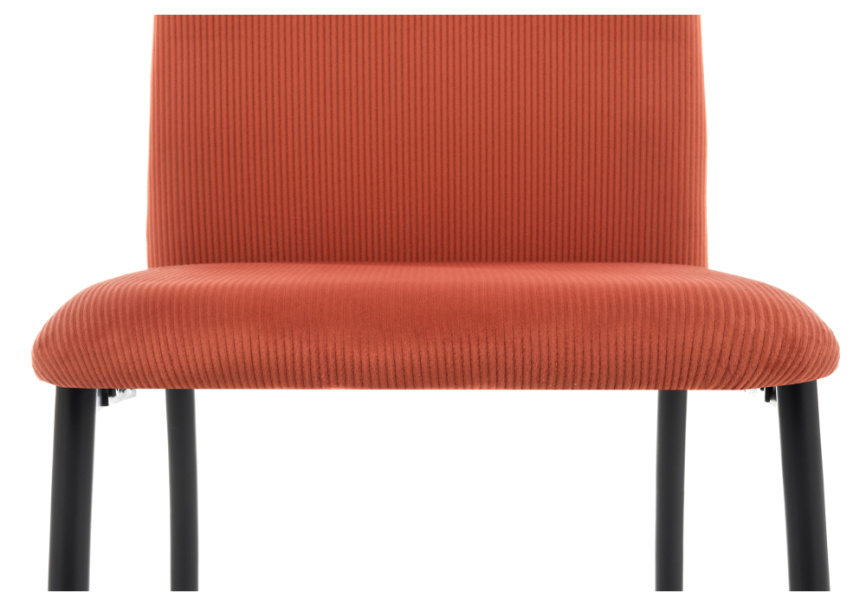 Стул на металлокаркасе Tod red / black фото 4
